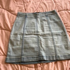 Free People jean skirt